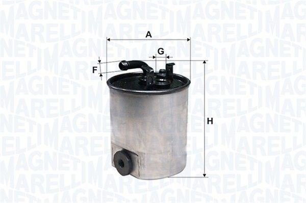 MAGNETI MARELLI Kütusefilter 152071762001